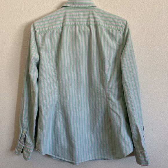 Ralph Lauren Striped Custom Fit Cotton Button Down Shirt Size L (Kids) - Picture 5 of 6